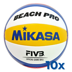 Пакет 10 х Mikasa BV550C състезателна топка за плажен волейбол